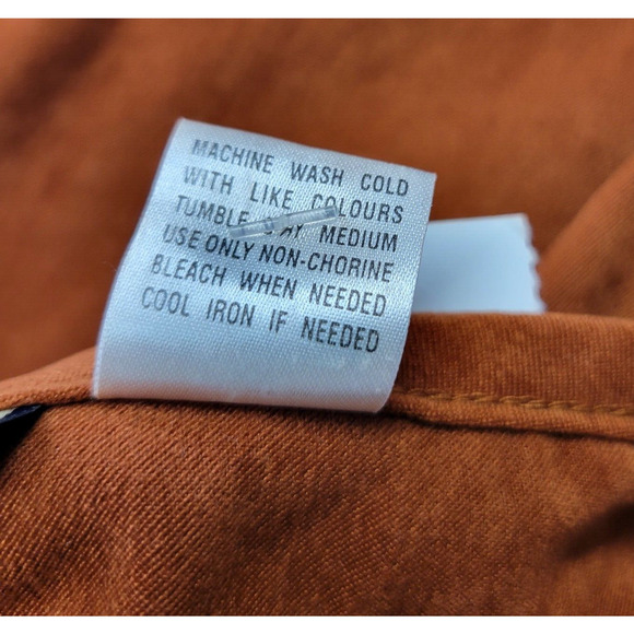 Wild Cat Maxi Skirt Womens L Brown Western Velour Zip-Zag Trim Stitching New - Picture 9 of 10